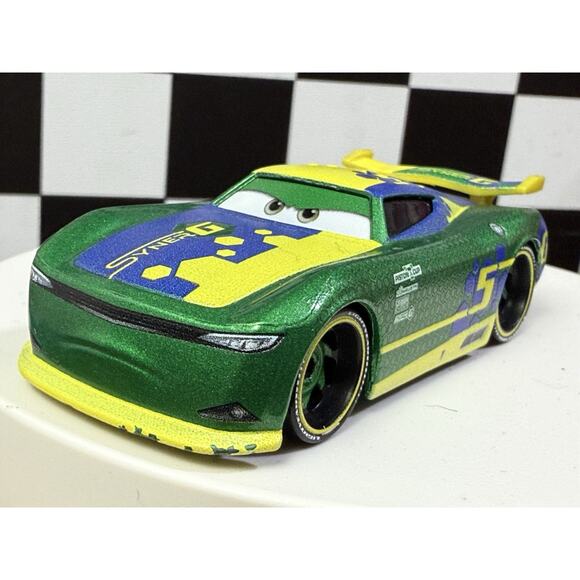 Disney Pixar Cars 3 - Eric Braker 1:55 LOOSE - Picture 2 of 7